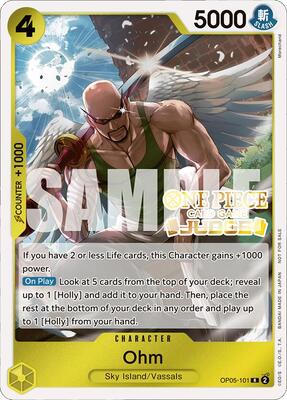 Ohm (Judge Pack Vol. 4) card from One Piece Promotion Cards