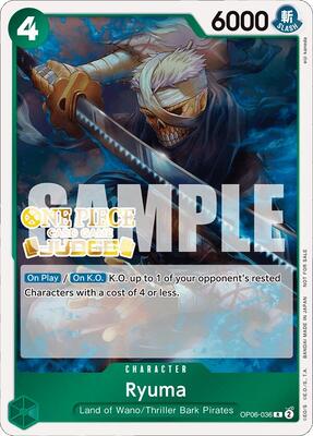 Ryuma (Judge Pack Vol. 4) card from One Piece Promotion Cards