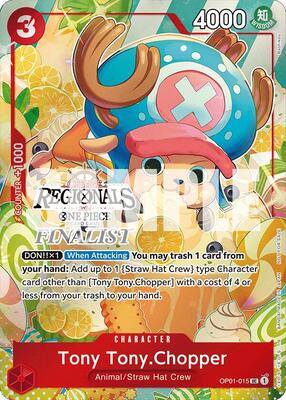 Tony Tony.Chopper (Offline Regional 2024 Vol. 3) [Finalist] card from One Piece Promotion Cards