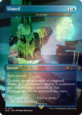 Slimed - Trickbind (Rainbow Foil) card from Secret Lair Drop Series