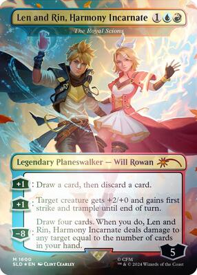 Len and Rin, Harmony Incarnate - The Royal Scions (Rainbow Foil) card from Secret Lair Drop Series