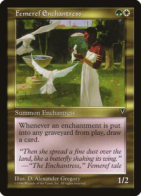 Femeref Enchantress card from Visions