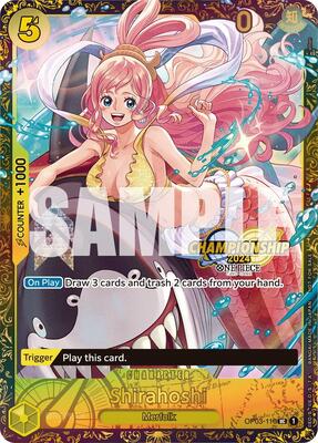 Shirahoshi (October Championship 2024 Online Regional) card from One Piece Promotion Cards