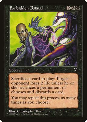 Forbidden Ritual card from Visions