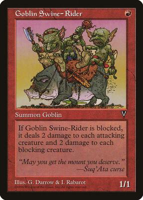 Goblin Swine-Rider card from Visions
