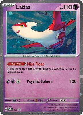 Latias - 139 (Cosmo Holo) card from SV: Scarlet & Violet Promo Cards