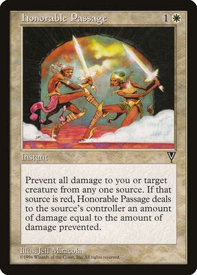 Honorable Passage card from Visions