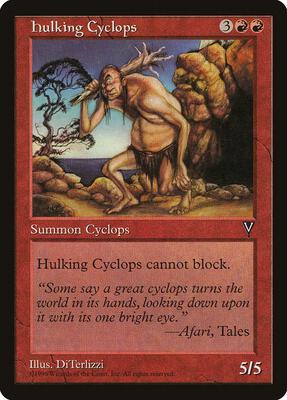 Hulking Cyclops card from Visions