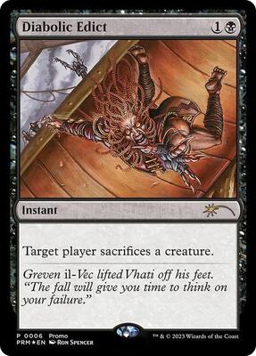 Diabolic Edict (Graphic Novel Insert) card from Media Promos