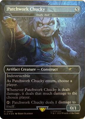 Patchwork Chucky - Stuffy Doll card from Secret Lair Drop Series