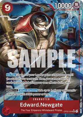 Edward.Newgate (OP02-004) (Alternate Art) card from Premium Booster -The Best-