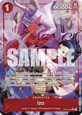 Izo (OP03-003) (Alternate Art) card from Premium Booster -The Best-