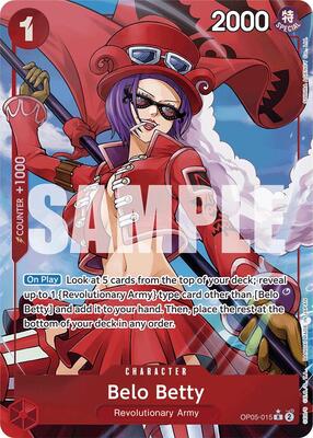 Belo Betty (Alternate Art) card from Premium Booster -The Best-
