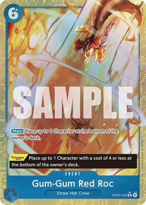 Gum-Gum Red Roc (Alternate Art) card from Premium Booster -The Best-
