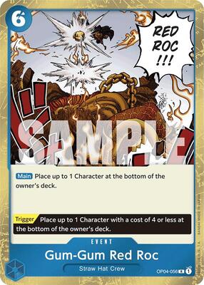 Gum-Gum Red Roc (Jolly Roger Foil) card from Premium Booster -The Best-