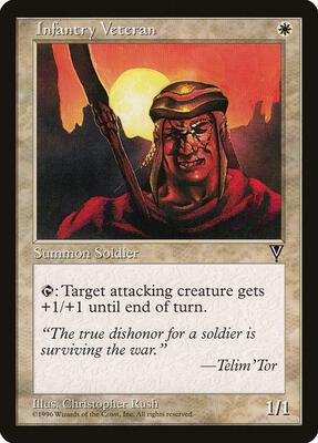 Infantry Veteran card from Visions