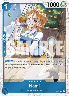 Nami (P-053) (Jolly Roger Foil) card from Premium Booster -The Best-