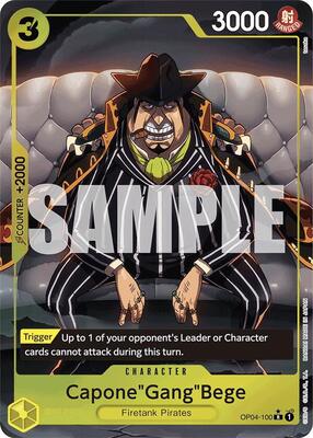 Capone"Gang"Bege (OP04-100) (Alternate Art) card from Premium Booster -The Best-