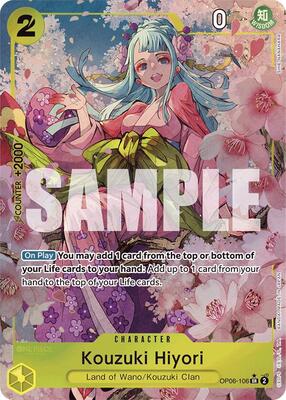 Kouzuki Hiyori (Alternate Art) card from Premium Booster -The Best-