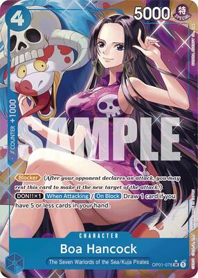 Boa Hancock (OP01-078) (Alternate Art) card from Premium Booster -The Best-