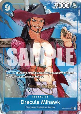 Dracule Mihawk (OP01-070) (Alternate Art) card from Premium Booster -The Best-