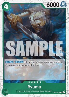 Ryuma (Jolly Roger Foil) card from Premium Booster -The Best-