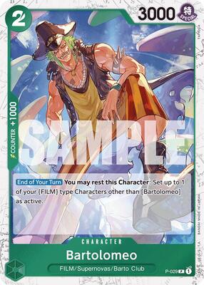 Bartolomeo (P-029) (Jolly Roger Foil) card from Premium Booster -The Best-