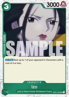 Izo (OP01-033) (Jolly Roger Foil) card from Premium Booster -The Best-
