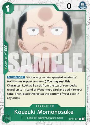 Kouzuki Momonosuke (Jolly Roger Foil) card from Premium Booster -The Best-