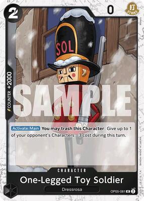 One-Legged Toy Soldier (Jolly Roger Foil) card from Premium Booster -The Best-