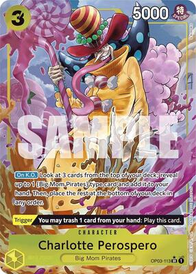 Charlotte Perospero (Alternate Art) card from Premium Booster -The Best-
