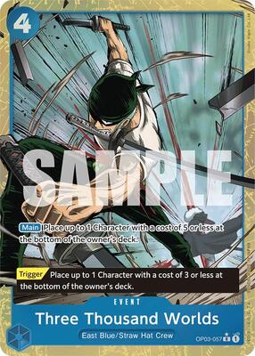 Three Thousand Worlds (Alternate Art) card from Premium Booster -The Best-