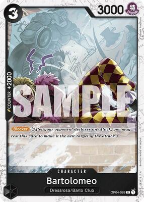 Bartolomeo (OP04-089) (Jolly Roger Foil) card from Premium Booster -The Best-