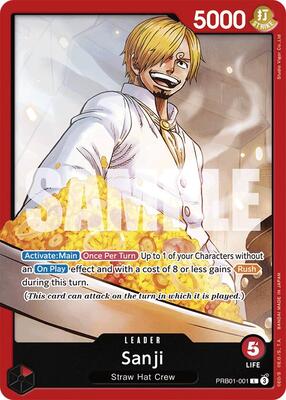 Sanji (PRB01-001) card from Premium Booster -The Best-