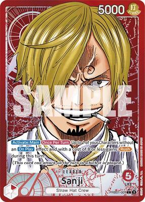 Sanji (PRB01-001) (Alternate Art) card from Premium Booster -The Best-
