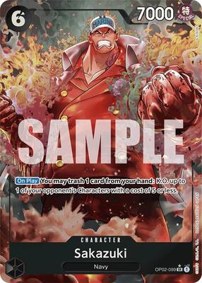 Sakazuki (Alternate Art) card from Premium Booster -The Best-