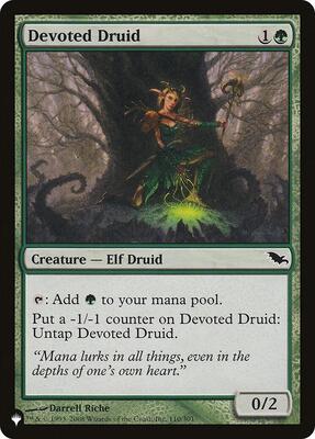 Devoted Druid (SHM) card from The List Reprints