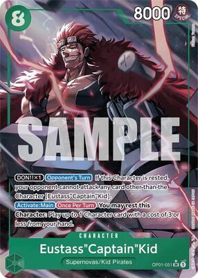 Eustass"Captain"Kid (OP01-051) (Alternate Art) card from Premium Booster -The Best-