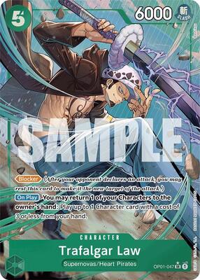 Trafalgar Law (OP01-047) (Alternate Art) card from Premium Booster -The Best-