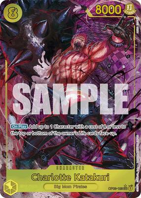 Charlotte Katakuri (Alternate Art) card from Premium Booster -The Best-