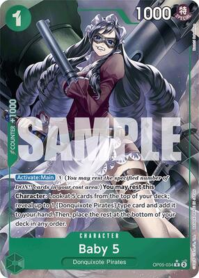 Baby 5 (OP05-034) (Full Art) card from Premium Booster -The Best-