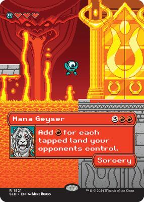 Mana Geyser card from Secret Lair Drop Series