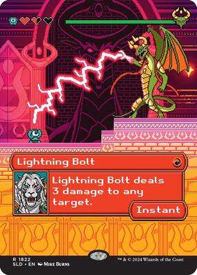 Lightning Bolt (1822) card from Secret Lair Drop Series