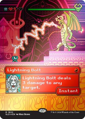 Lightning Bolt (1822) (Rainbow Foil) card from Secret Lair Drop Series