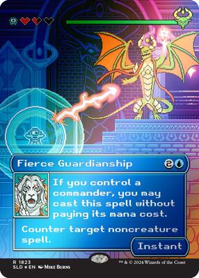 Fierce Guardianship (Rainbow Foil) card from Secret Lair Drop Series