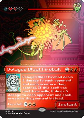 Delayed Blast Fireball (Rainbow Foil) card from Secret Lair Drop Series