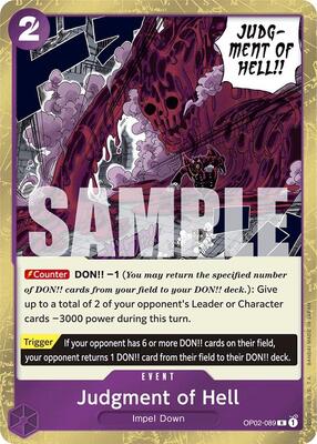 Judgment of Hell (Jolly Roger Foil) card from Premium Booster -The Best-