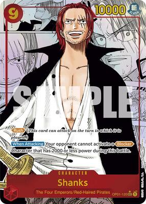 Shanks (Manga) card from Premium Booster -The Best-