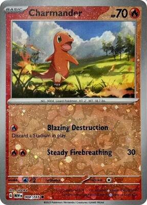 Charmander - 004/165 (Reverse Cosmos Holo) (Costco Exclusive) card from Miscellaneous Cards & Products