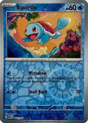 Squirtle - 007/165 (Reverse Cosmos Holo) (Costco Exclusive) card from Miscellaneous Cards & Products